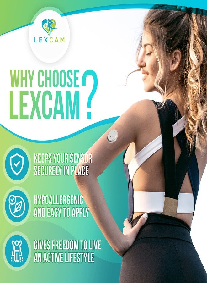 Lexcam Adhesive Patches Compatible with Dexcom G7 & Stelo – Pack of 30 – Waterproof, Clear Overpatches for Continuous Glucose Monitoring, Stays Secure for 10+ Days, Sensor is NOT Included. - Image 3